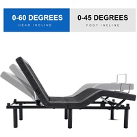 S*MAX Queen Adjustable Zero Gravity Bed Frame with Dual Motors Wireless Remote & USB Ports thumbnail