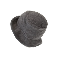 Stingy Brim Terry Towelling Bucket Hat Daggy Fishing Camping Lad Cap 100% COTTON - Grey - S/M thumbnail