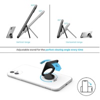 phonetag - Multi-View Phone Stand with Magnetic Ring Holder Universal (Black) thumbnail
