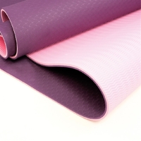 YOGA MAT Non-Slip Light Gym 1830x610x6mm Pilates Home Fitness - Assorted Colours thumbnail