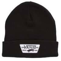 VANS Milford Beanie Warm Winter Knit Hat Ski Cap - Black thumbnail