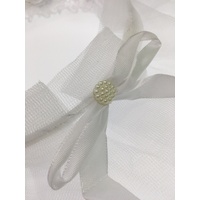 Hen's Party Veil White Bride To Be Headband Flowers Bridal Shower Bachelorette thumbnail