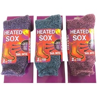 1 Pair Womens THICK THERMAL HEATED SOCKS Warm Winter Comfort Work Sox Ski Ladies thumbnail
