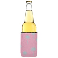 Palm Trees Aqua Pink Stubby Cooler 2-Pack - Standard thumbnail