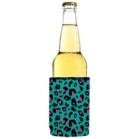 Teal Leopard Pattern Stubby Cooler 2-Pack - Standard thumbnail