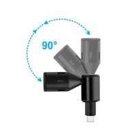 HRIDZ Portable Mini Microphone 3.5mm Stereo Type-C Flexural Bendable Mic - 3-pole thumbnail