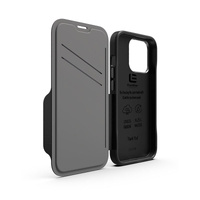 EFM Monaco Leather Wallet Case Armour with D3O 5G Signal Plus for iPhone 13 Pro (6.1" Pro) - Black thumbnail