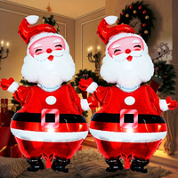 Large Santa Claus Aluminum Foil Balloon thumbnail