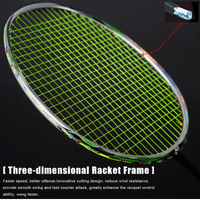 NNEOBA Badminton Racket T800 Carbon Fiber 72g thumbnail