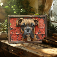 NNEOBA Boxer Dog Aluminum Wall Art - 12x16in Decorative Print thumbnail