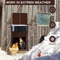 NNETM PCS Automatic Chicken House Coop Door Light-Sensitive Night And Morning Delay Auto Guard Door Opening For Chickens thumbnail