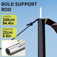Outdoor camping square sky curtain, black glue sky curtain, sun and rain protection 400*300cm thumbnail