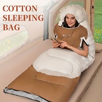 Extra Wide Mummy Sleeping Bag - 3 Season Warm & Cold Weather, Waterproof, Lightweight (with Compression Sack) thumbnail
