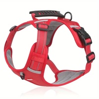 Reflective Dog Harness with Leash, No-Pull Vest Harness for Dogs, Adjustable Dog Vest with Handle, Walking Training Pet Harness XL size thumbnail