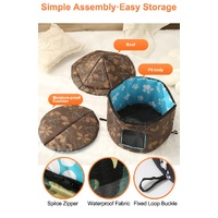 Outdoor Waterproof Cat House - Insulated, Weatherproof, Warm Shelter for Cats, Ideal for Winter Protection, Size: M 40*41cm thumbnail