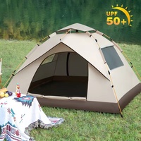 210*200*135cm Outdoor Family Instant Ultralight Portable Folding Popup Waterproof Oxford Fiberglass Automatic Tent For Camping Events thumbnail