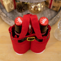 6pcs Small one Christmas Decoration Supplies, Christmas Pants, Gift Bags, Small Pants Candy Bags, Tote Bags, Wine Bottle Sets, Coke Bags thumbnail