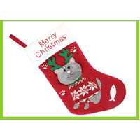 2pcs cute cat christmas stockings cartoon christmas socks gift bag christmas decoration socks christmas tree pendant thumbnail