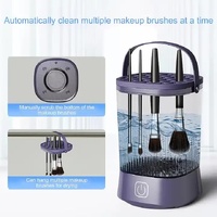 Electric Makeup Brush Cleaner with USB Rechargeable Design - Fast, Convenient Cleaning for All Brush Sizes(Purple) thumbnail