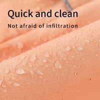 Waterproof Dog Raincoat with Hidden Leash Hole - Windproof and Comfortable for Outdoor Walks, Size:M (Back Length 25cm/9.84in, Bra 38cm/14.96in) White thumbnail