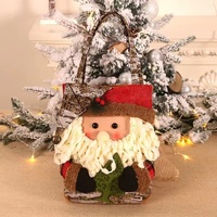 3 PCS Christmas Gift Bags - Santa, Snowman, and Reindeer Design for Holiday Treats and Presents thumbnail