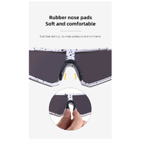 Neon Green Sports Sunglasses with Blue Mirrored Lens | UV400 Polarized Performance Shades thumbnail