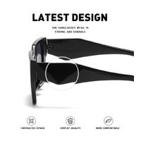 Bold Oversized White Black Frame Grey Lens Sunglasses | UV400 Designer Fashion Shades thumbnail