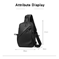 Multifunctional Crossbody Chest Bag | Stylish and Practical Shoulder Backpack for Everyday Use (Black) thumbnail