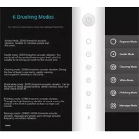 X-3 Sonic Electric Toothbrush, 4 Replacement Brush Heads, and USB Charging Cable - Sleek Black Design thumbnail