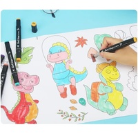 Professional Dual-Tip Marker Set - 60 Colors with Color-Coded Caps for Easy Identification thumbnail