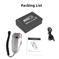 Black Handheld Ultrasonic Dog Trainer with Dual Mode | Training & Deterrent Device with LED Light thumbnail