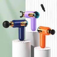 LC002 Orange Portable Massage Gun - Deep Tissue Muscle Massager with 4 Heads and 9 Speed Settings thumbnail