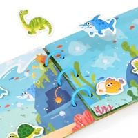 Interactive Busy Book Set - 2-pack of educational activity books for preschoolers on transport and animals thumbnail