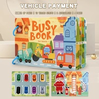 Themed Busy Book Set - Educational Activity Books for Preschool Learning (Farm, Vehicles, Dinosaurs, Ocean, and Forest,5 books in total) thumbnail