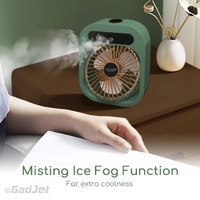 Blue color USB 2-in-1 Misting Fan & Humidifier – Portable Cooling and Humidifying Solution thumbnail