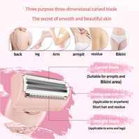 U34 White 2-in-1 Electric Razor for Women - Multifunctional Rechargeable Hair Removal Shaver thumbnail