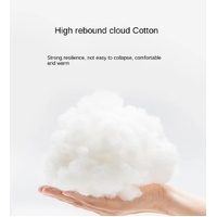 Gray Half-Enclosed Cat Bed - Soft Short Velvet Fabric with Sponge + PP Cotton Filling, S Size (28x28x30 cm) thumbnail