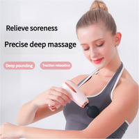 Pink Mini Portable Fascia Gun - 6-Speed Adjustable Muscle Massage Gun, Type-C Charging, 5W Power thumbnail