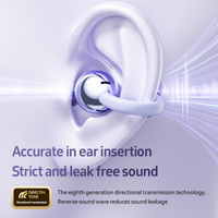 Purple M108 Spherical OWS Over-Ear Bluetooth Earphones - Stylish Design, Premium Sound, Wireless Convenience thumbnail