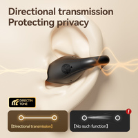Black Dolphin M66 Clip-on Bluetooth Earphones - Wireless, 8+ Hours Battery, 15m Transmission Range, Durable PC+ABS Material thumbnail