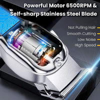 Professional Hair Clippers Cordless Trimmer Beard Cutting Machine Barber Best Gift thumbnail