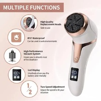 White Electric Foot Callus Remover - Rechargeable Waterproof Pedicure Tool with Automatic Dead Skin Removal thumbnail