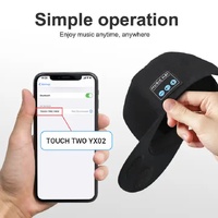 Navy blue Wireless Speaker Hat - Bluetooth 5.4 Baseball Cap with Dual Speakers for Outdoor Sports and Music, Hands-Free Audio Experience thumbnail