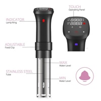 Sous Vide Precision Cooker - Low Temperature Slow Cooker, 1100W Accurate Temperature Control, Includes Recipe for Perfect Steak thumbnail