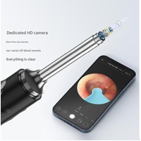 Black Smart Visual Ear Picker with HD WiFi Endoscope - Intelligent Ear Cleaning Tool with Real-Time Viewing thumbnail