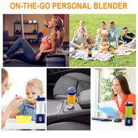 Black Portable Mini Juicer - Rechargeable Electric Fruit Juicer Cup, Compact & Convenient thumbnail