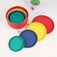 Red (2100ml) Dopamine-Style Food-Grade Lunch Box - Microwave Safe Fruit & Meal Storage Container thumbnail