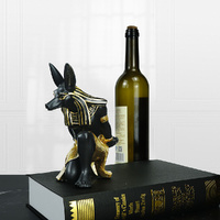 Egyptian Anubis Dog Wine Rack – Unique Resin Wine Holder for Home Decor thumbnail