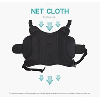 Red Reflective Dog Saddle Harness with Storage Bags - Adjustable Pet Backpack for Outdoor Adventures thumbnail