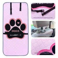 Pink Dog Car Seat Cover - Waterproof & Scratch-Resistant Pet Seat Protector thumbnail